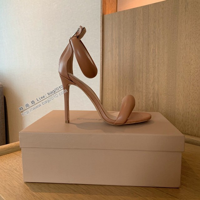 Gianvito Rossi專櫃款一字帶涼鞋 定制羊皮女士拖鞋 dx3601